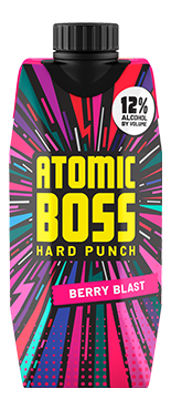Atomic Boss Berry Blast Hard Punch, 500mL Tetra Pak